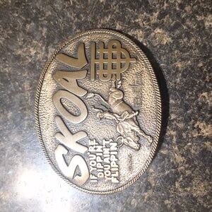 Skoal Belt Buckle Vintage Brass By: Award Design Metals Inc